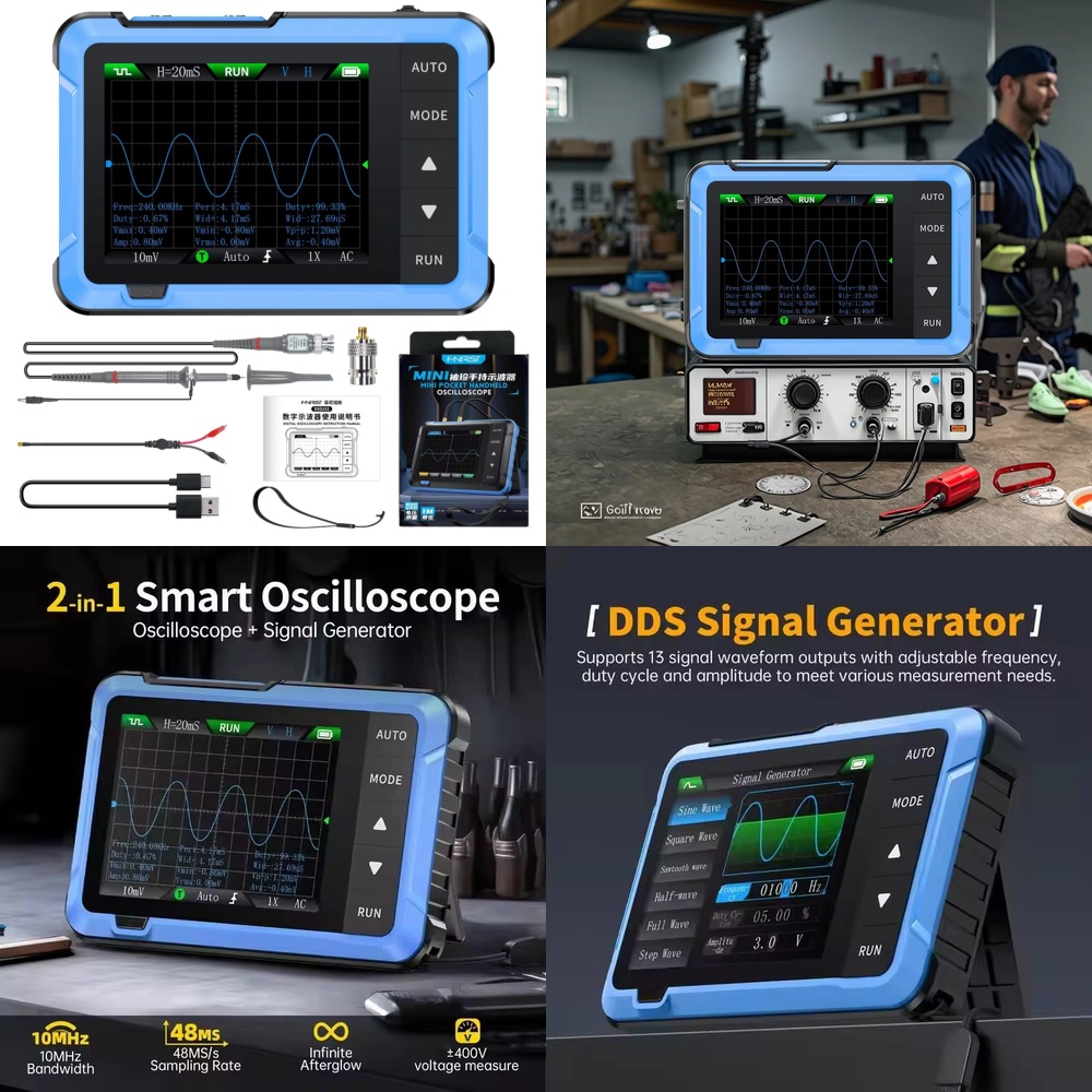 Electronics Repair In Usa - Oscyloskop cyfrowy przenośny 2 w 1