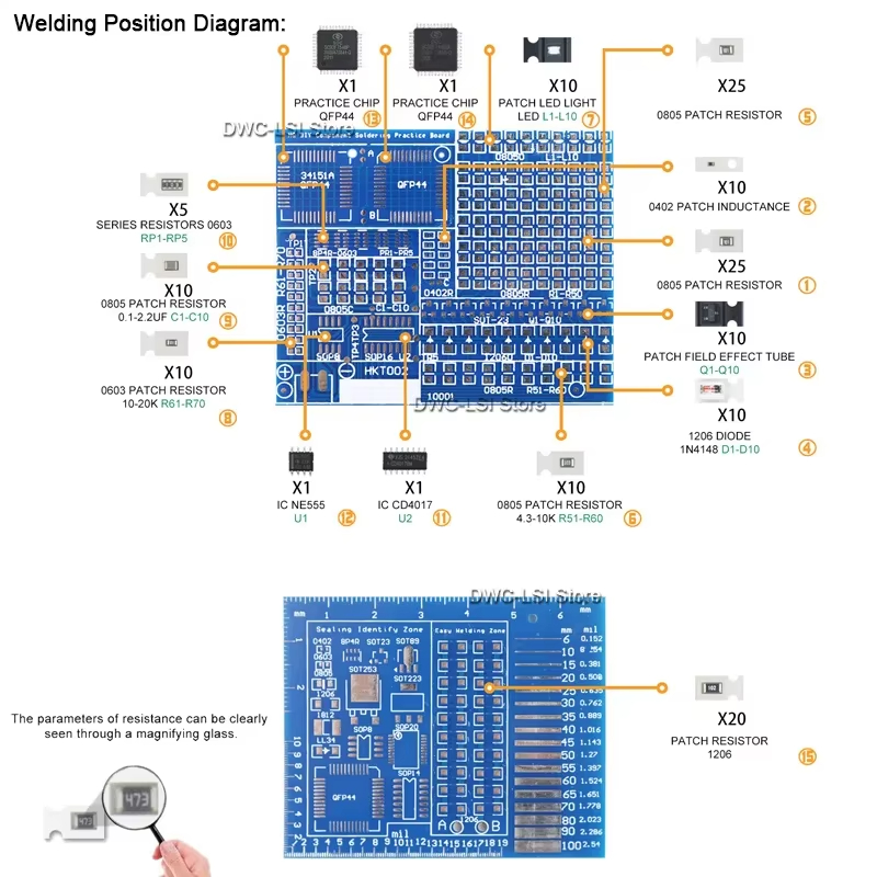Zestaw do ćwiczeń lutowania el – Electronics Repair Table recenzja i cena